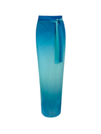 Aqua Skies Ruffled Cover up
