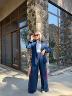 Cherry Trims Denim Pants