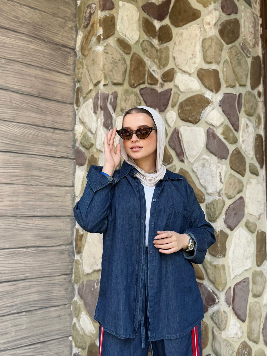 Denim Oversized Shirt