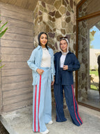 Cherry Trims Denim Pants