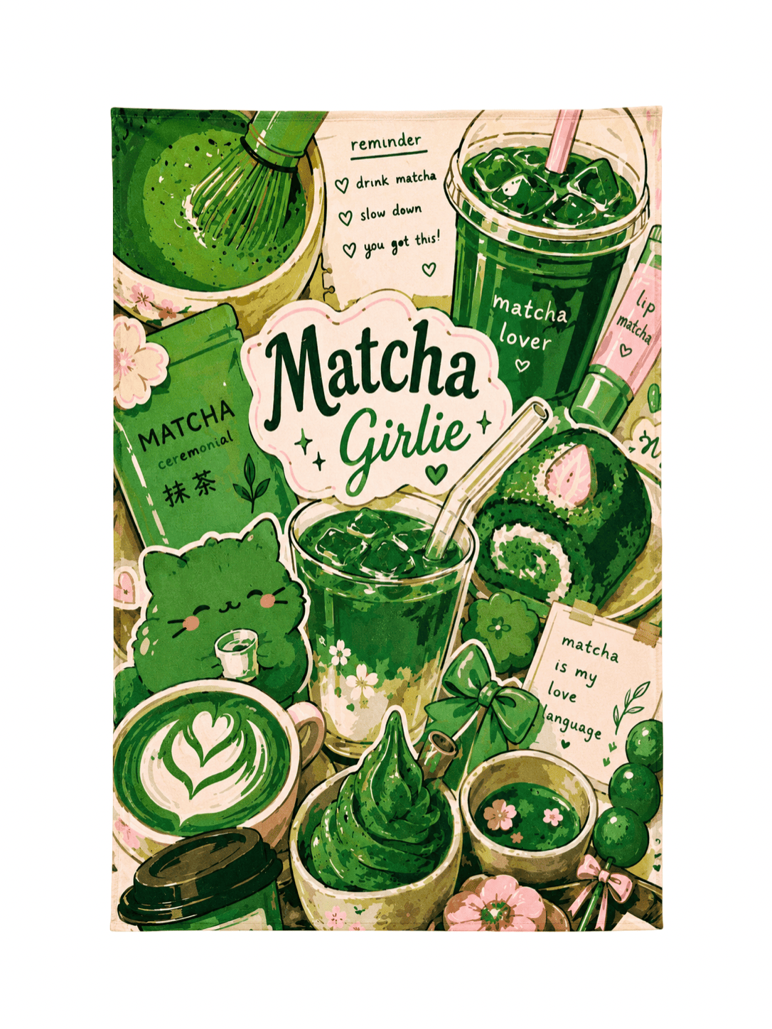MicroFiber Towel Sweet Matcha