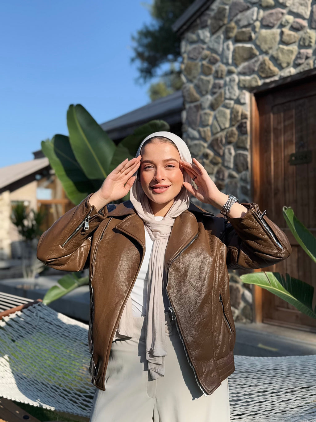 Motto leather Jacket