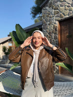 Motto leather Jacket