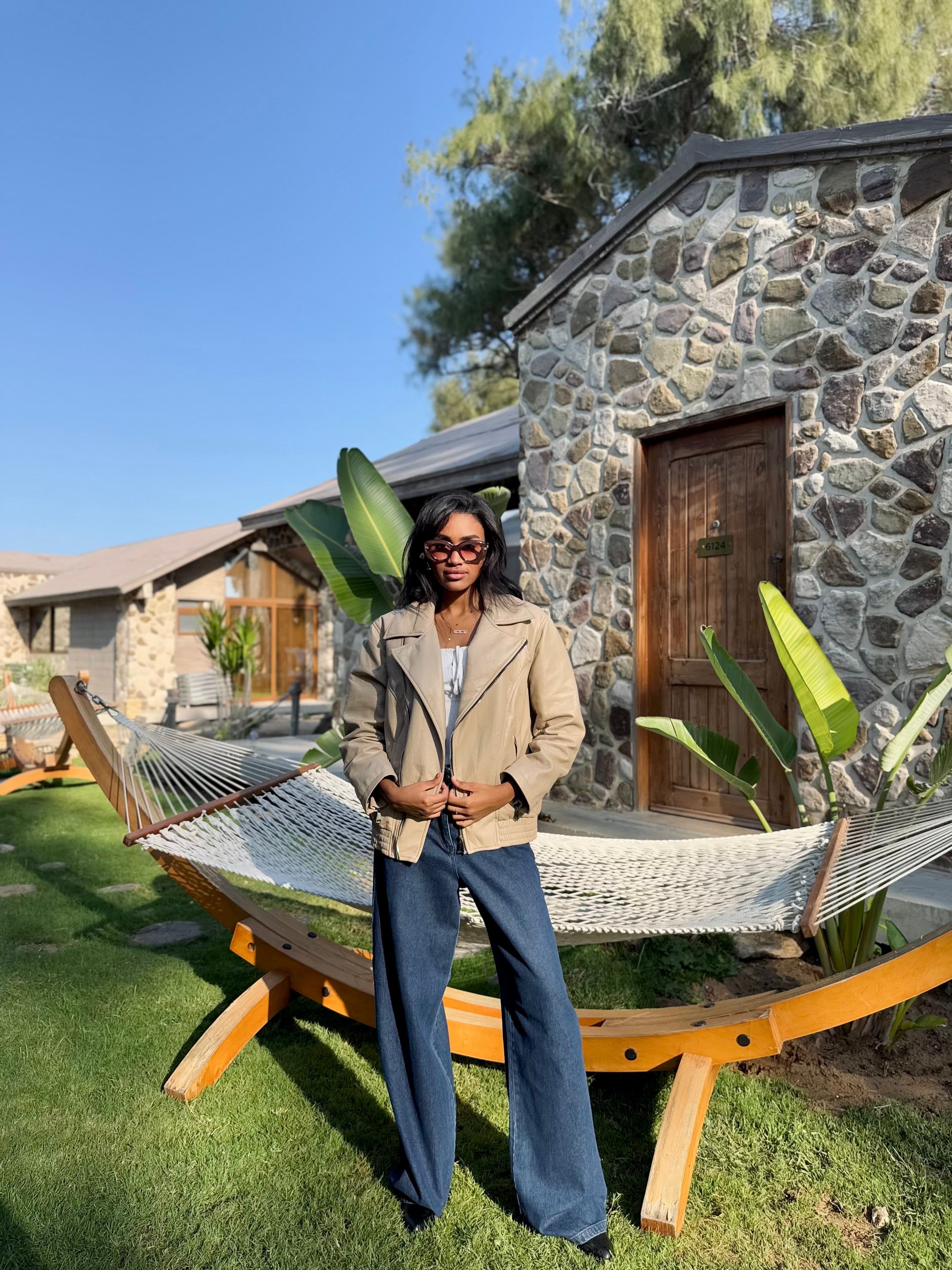 Motto leather Jacket