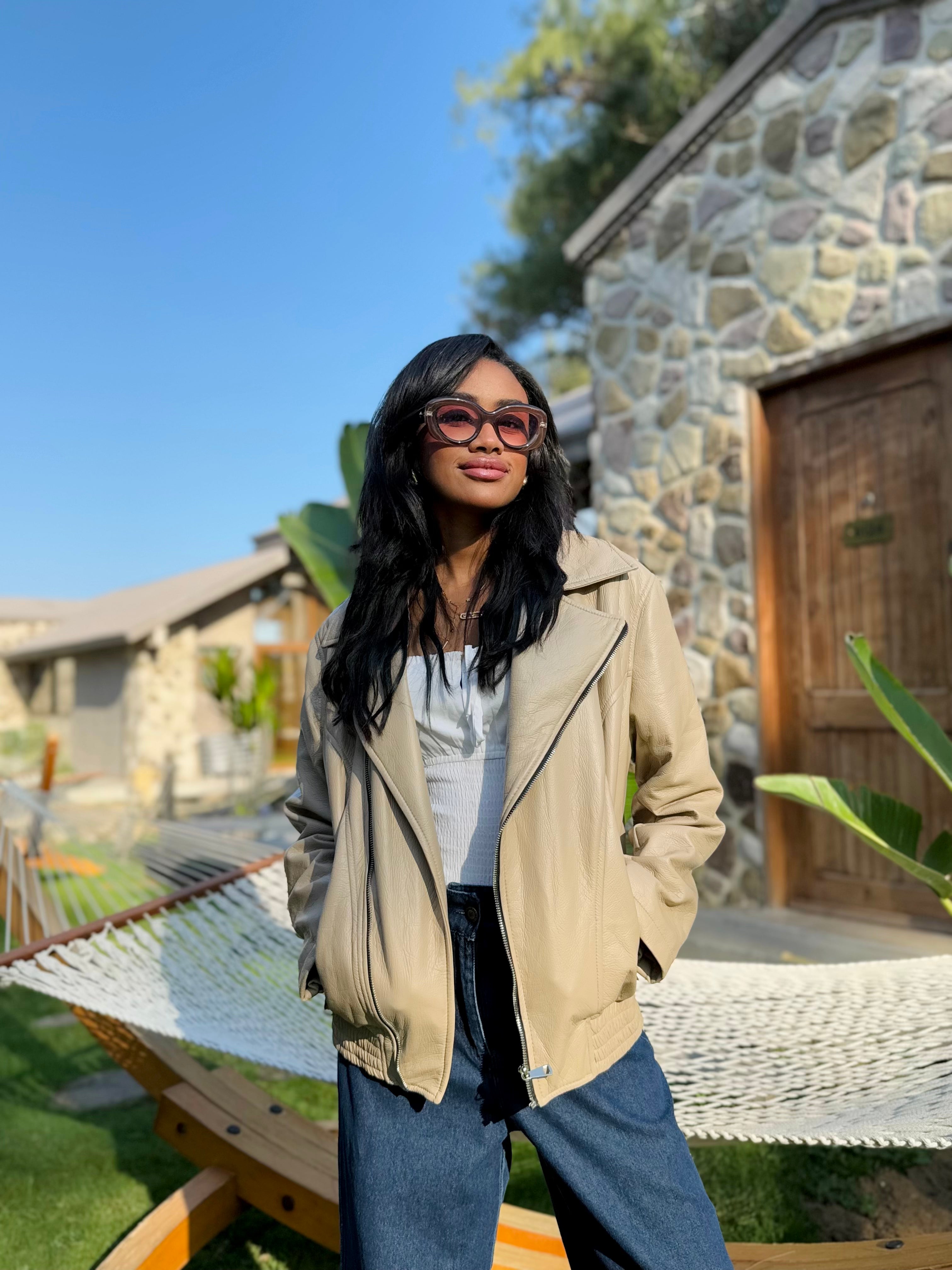 Motto leather Jacket