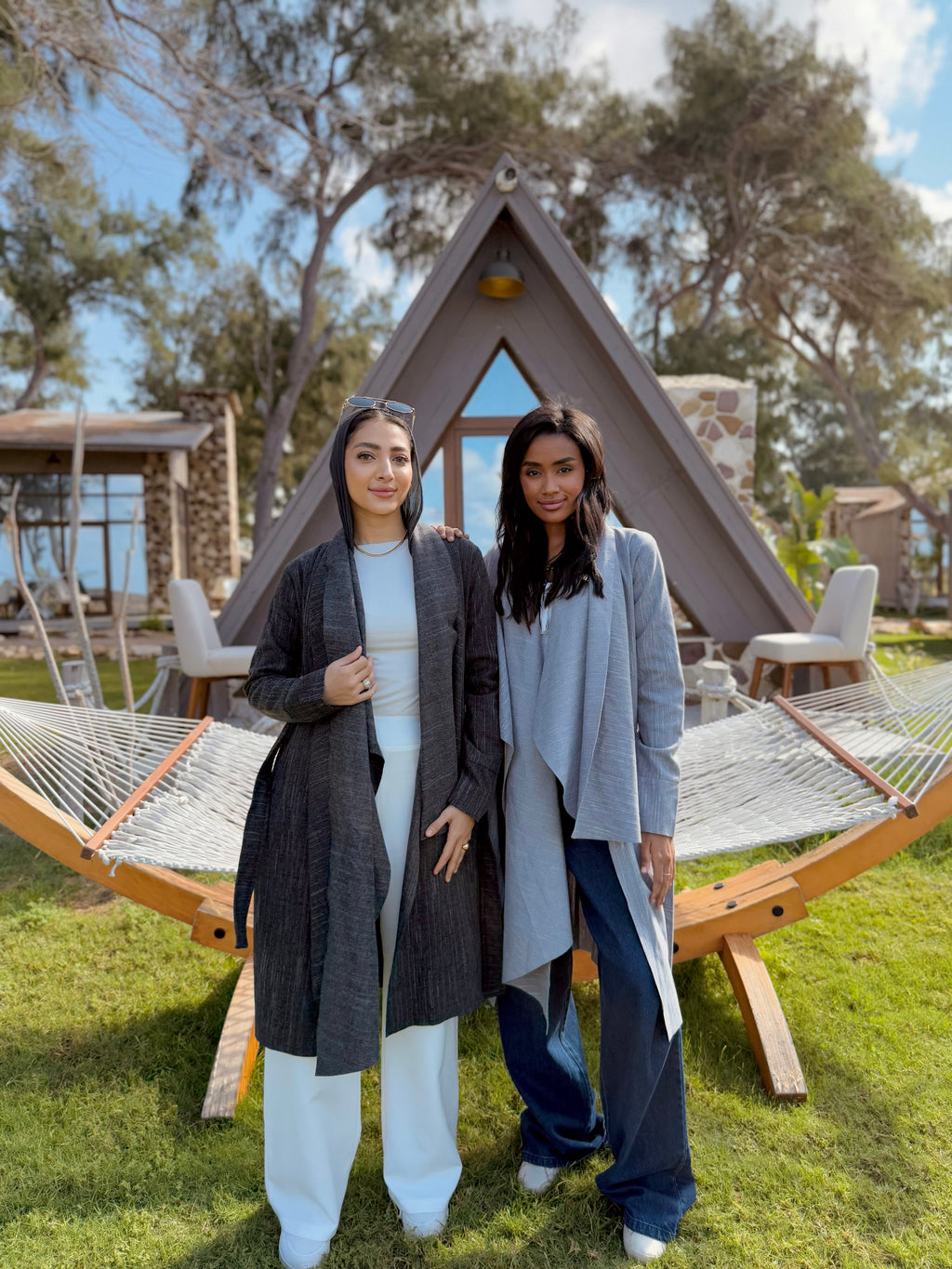 Scratched Foulard Coat