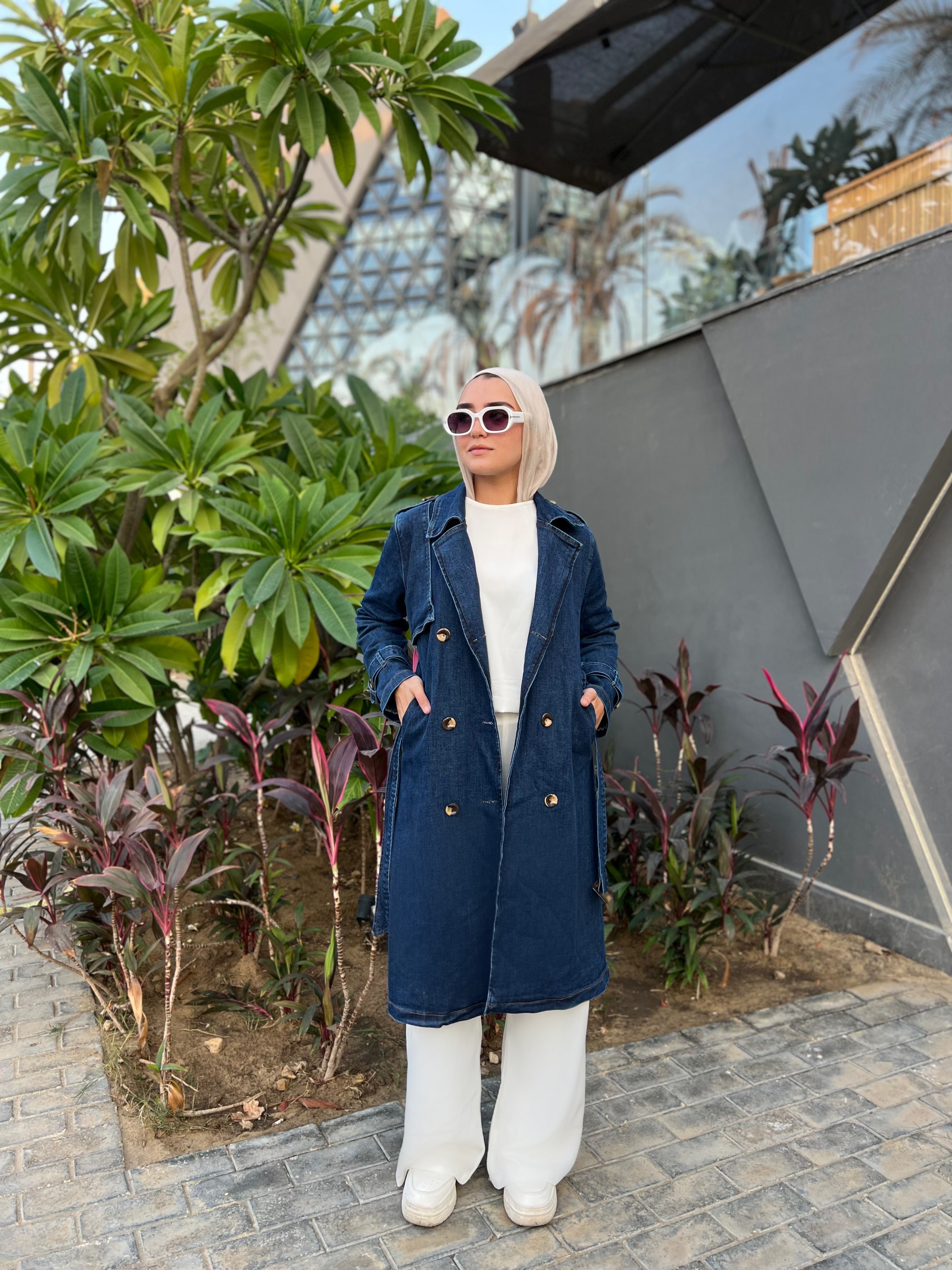 Denim Trench Coat