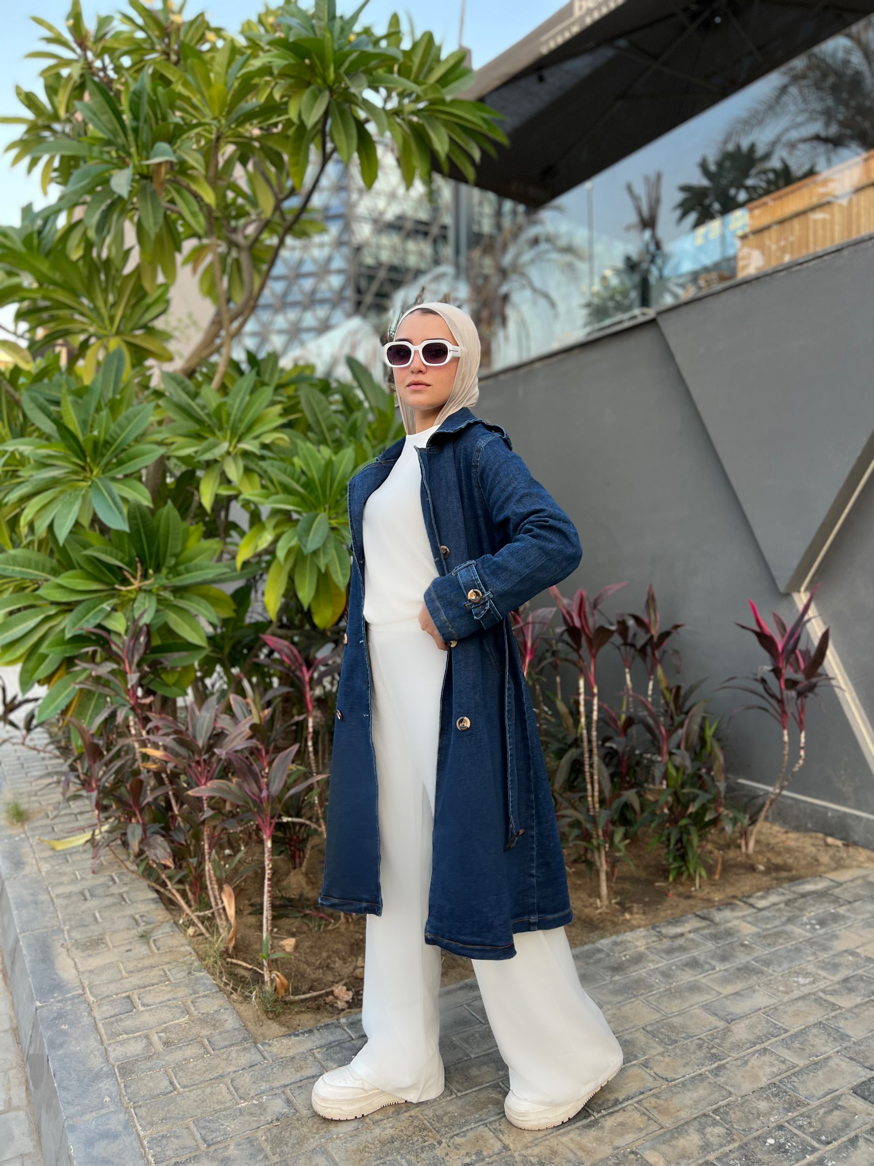 Denim Trench Coat