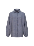 Soft Stripe Linen Set Shirt