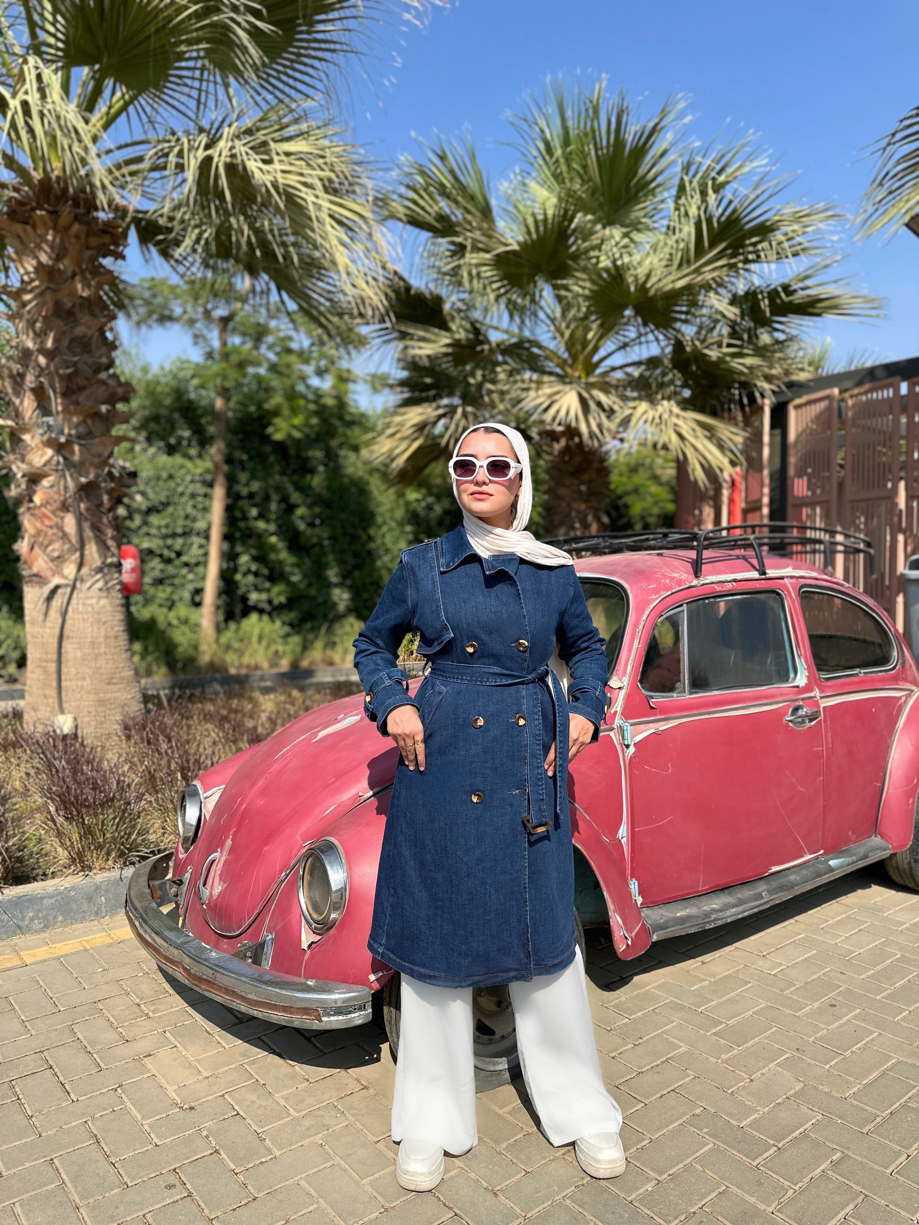 Denim Trench Coat