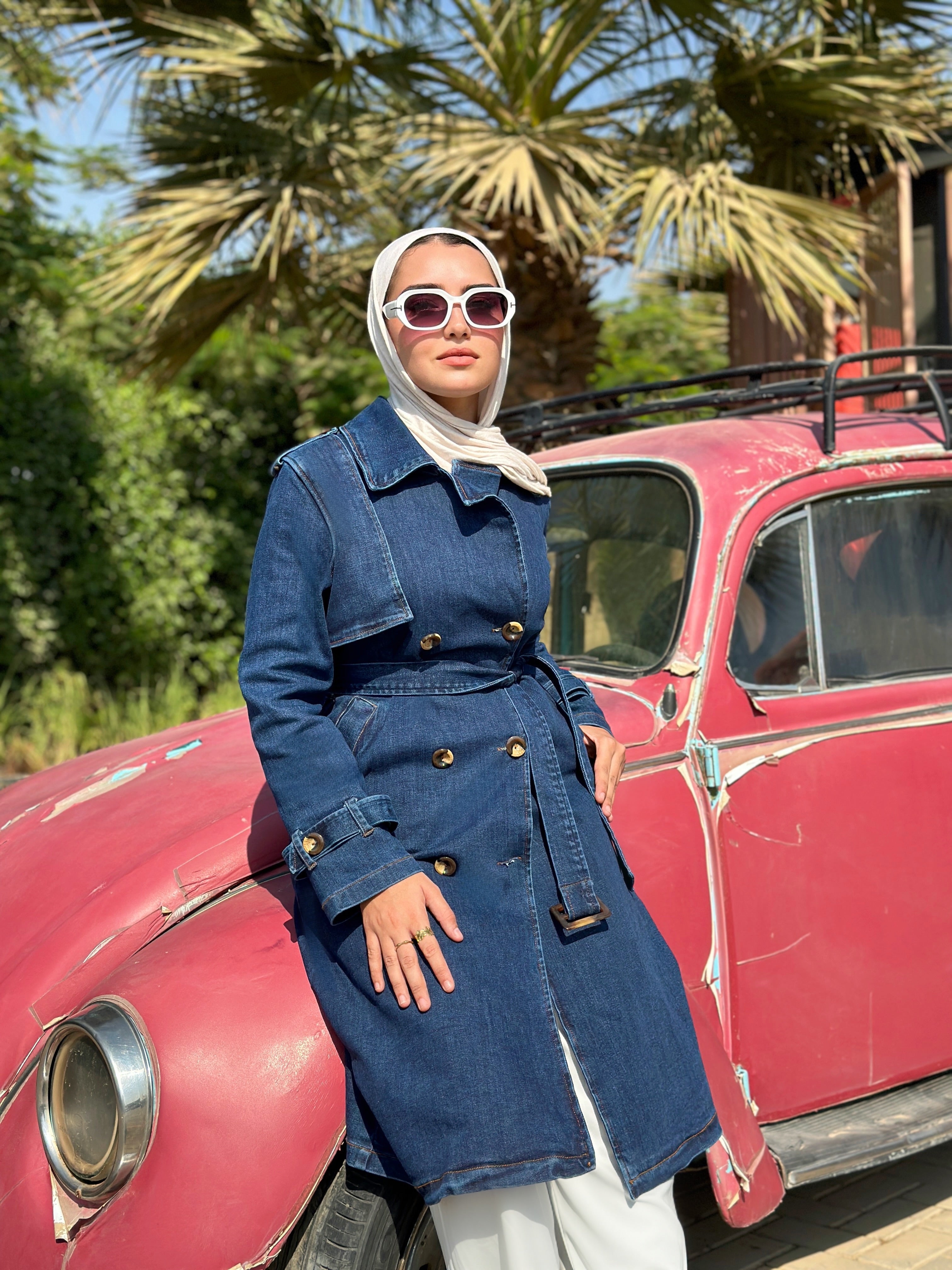 Denim Trench Coat
