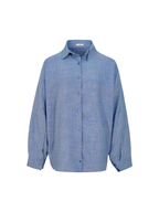Soft Stripe Linen Set Shirt