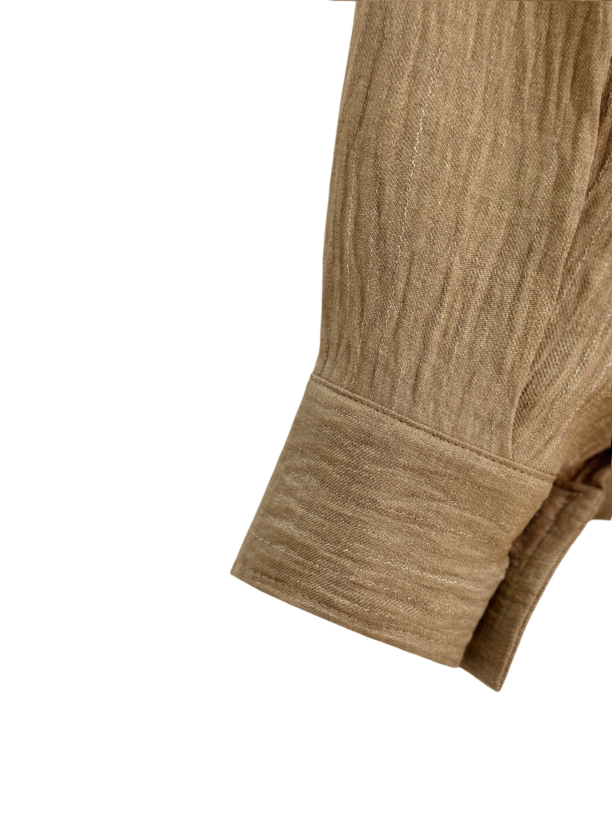Soft Stripe Linen Set Shirt