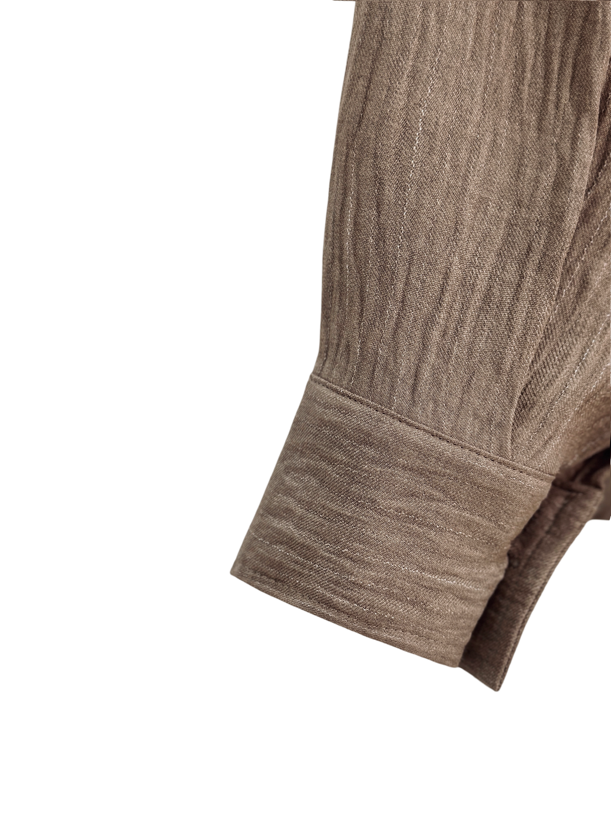 Soft Stripe Linen Set Shirt