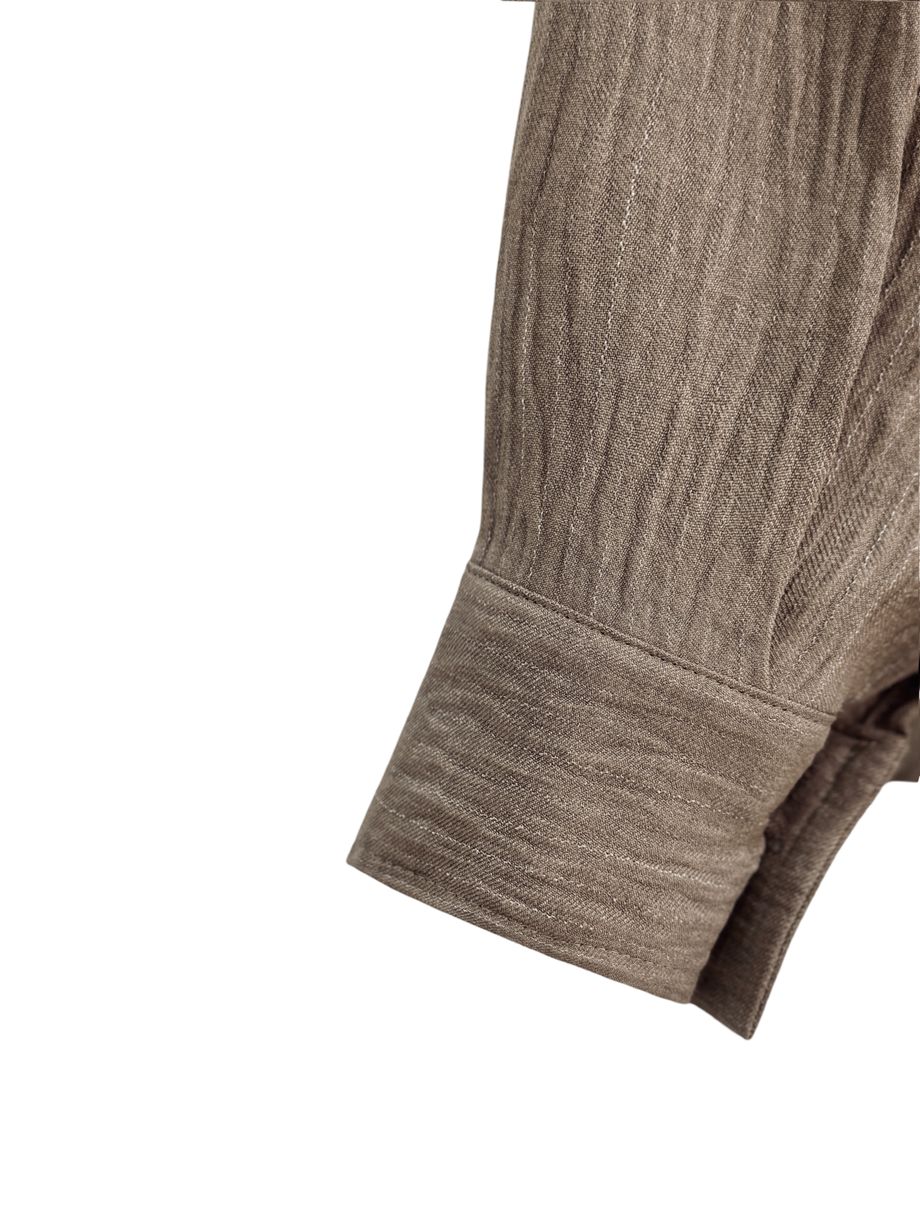 Soft Stripe Linen Set Shirt