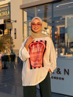Cream Sardines Long T-Shirt