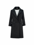 Stripy Wool Coat