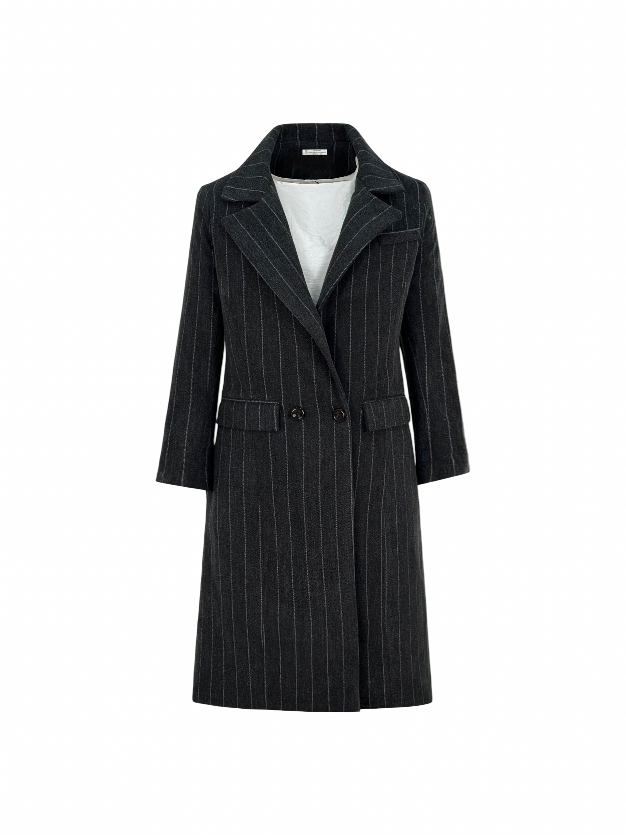 Stripy Wool Coat