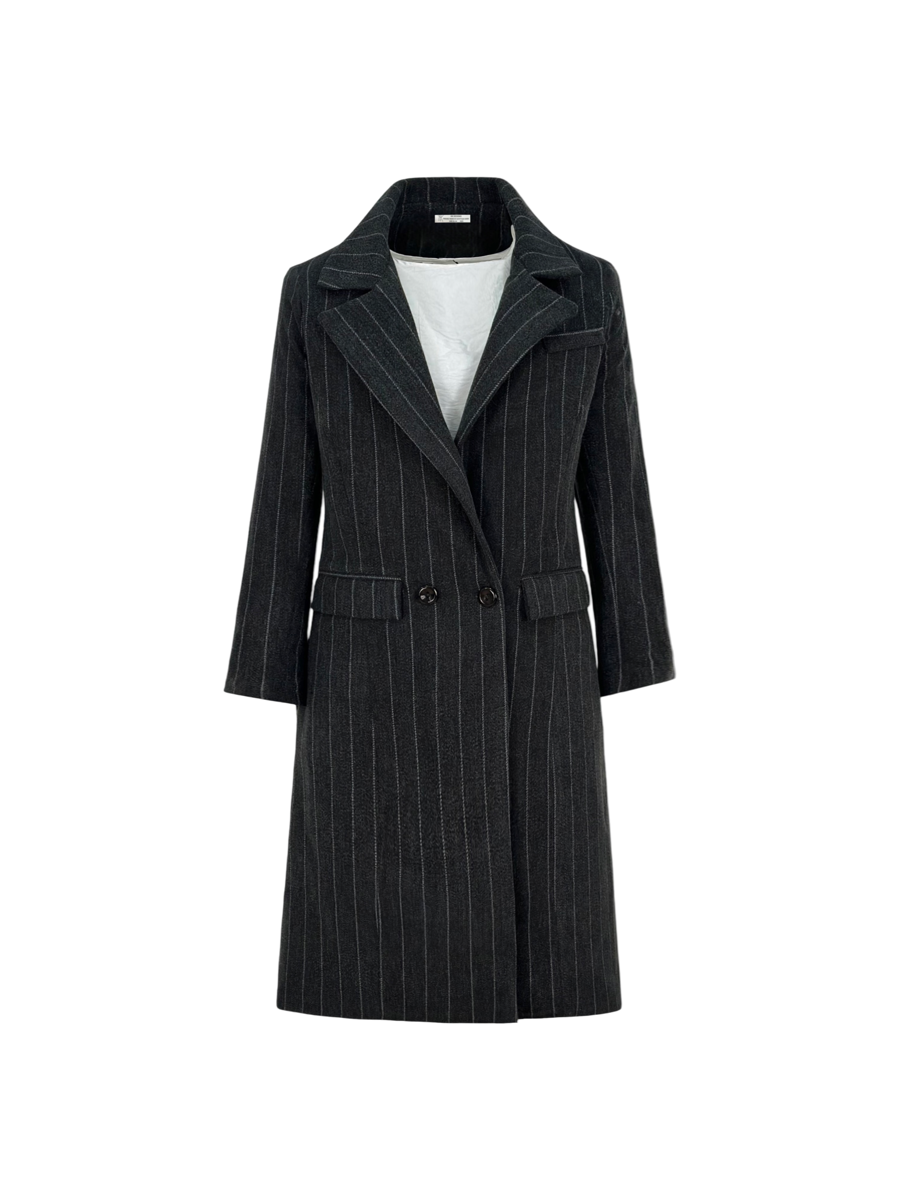 Stripy Wool Coat