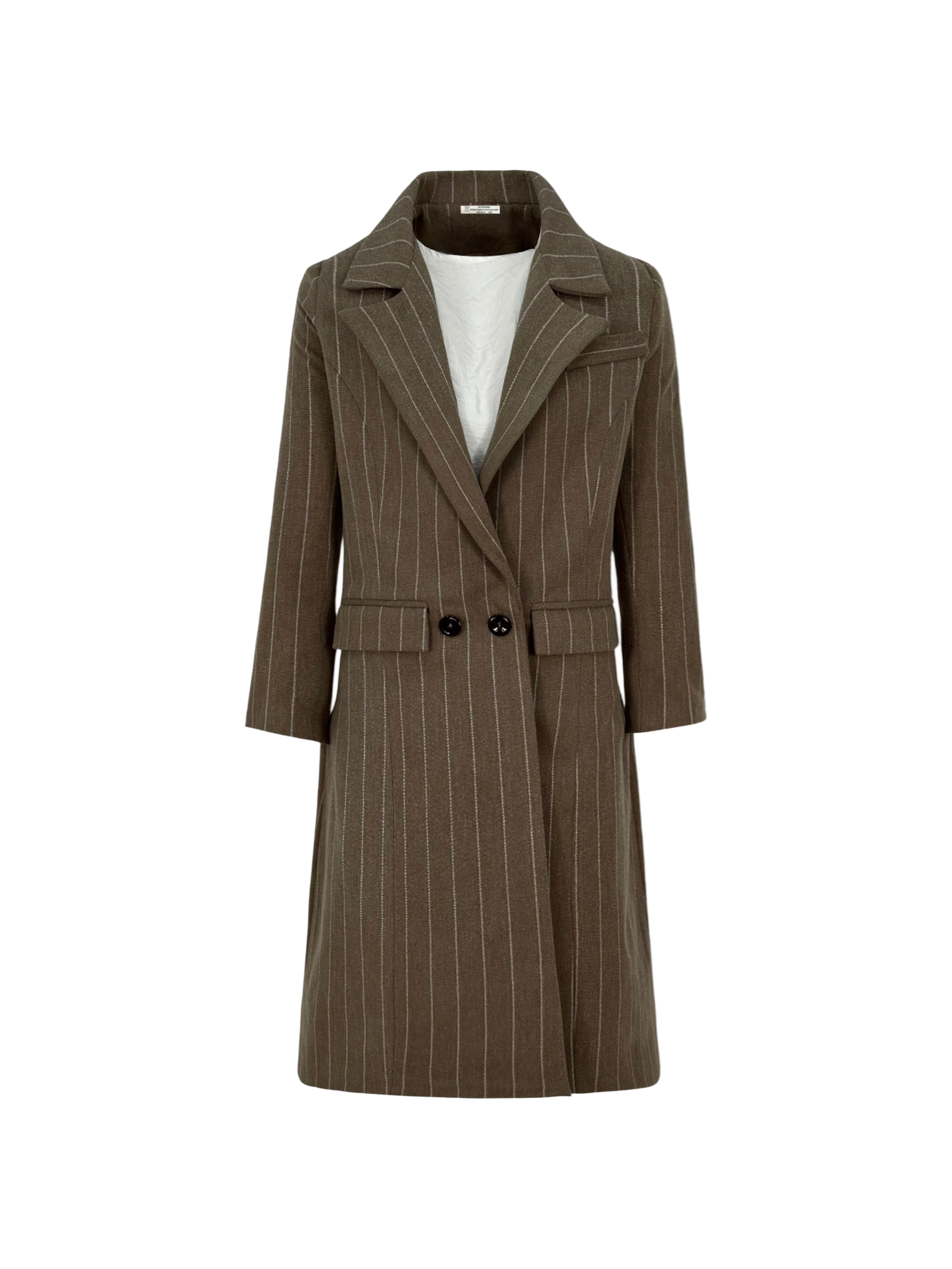 Stripy Wool Coat