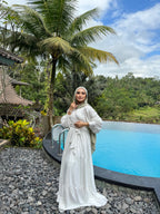 Wrap It Like A Princess Blouse Cream