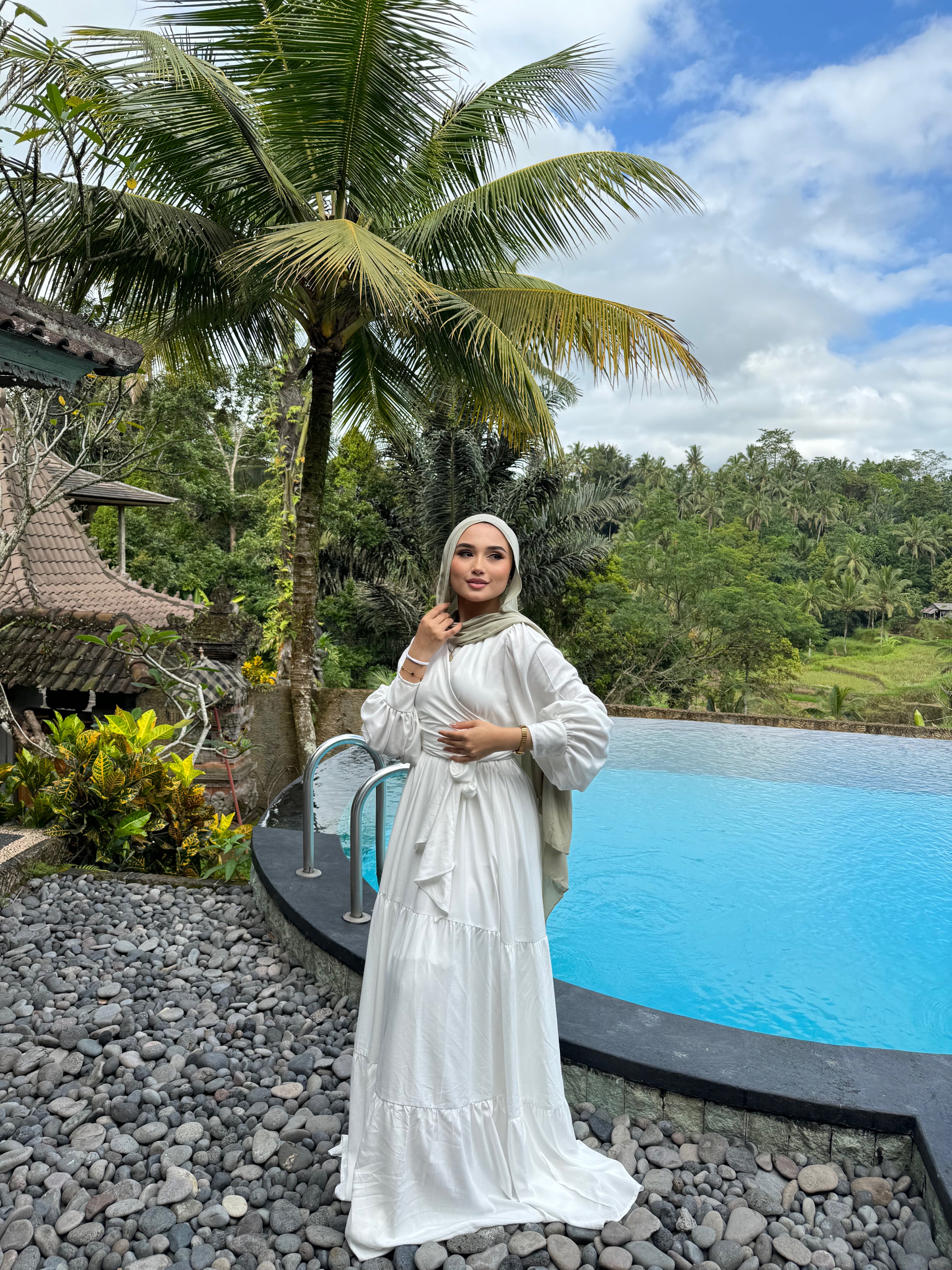 Wrap It Like A Princess Blouse Cream