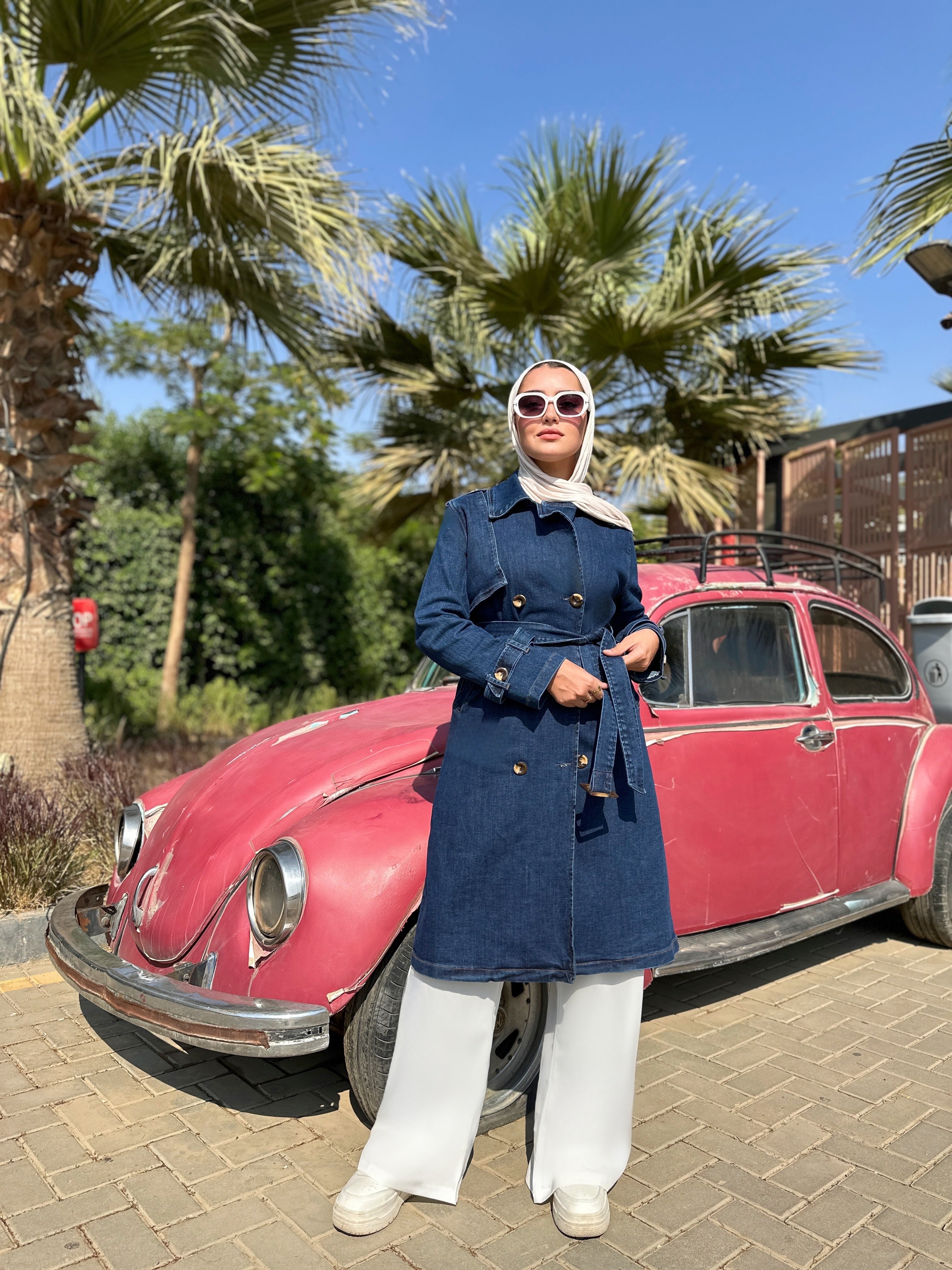 Denim Trench Coat