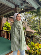 New Strippy Shirt Olive