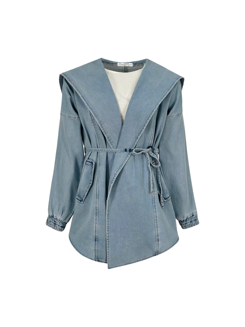 Hooded Denim Coat