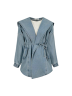 Hooded Denim Coat
