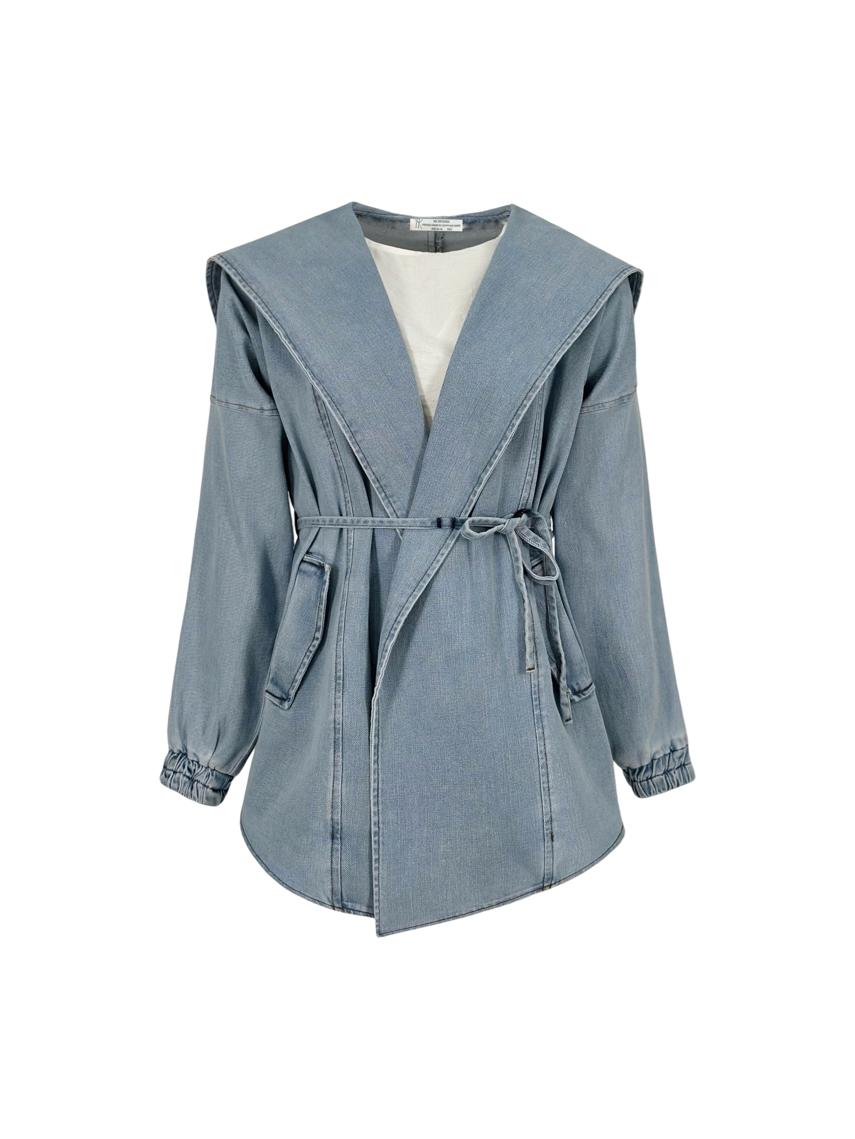 Hooded Denim Coat