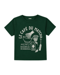 Le Cafe du Matcha Embroidered kids T-Shirt