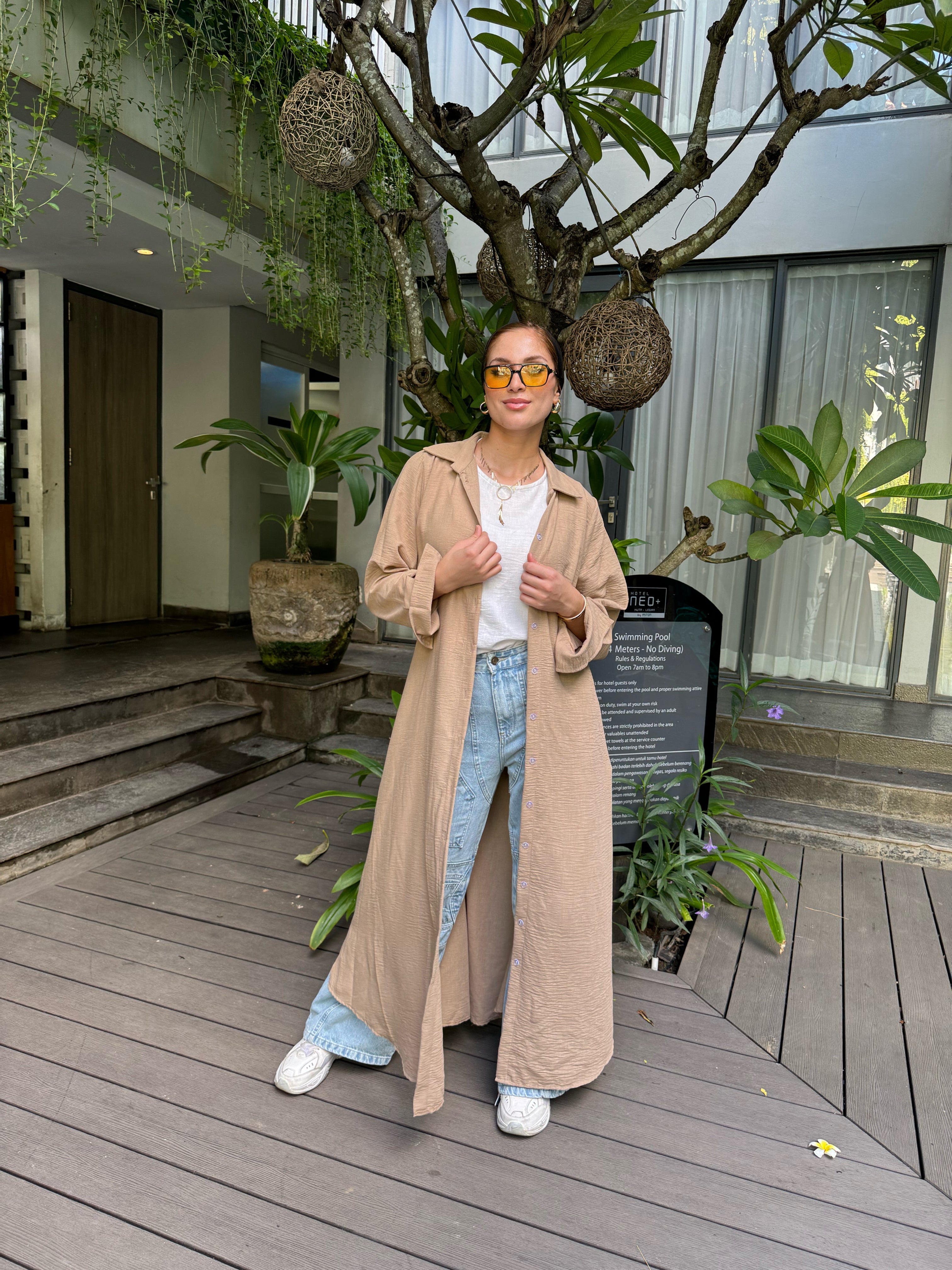 Basic Long Linen Shirt
