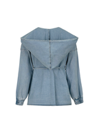 Hooded Denim Coat