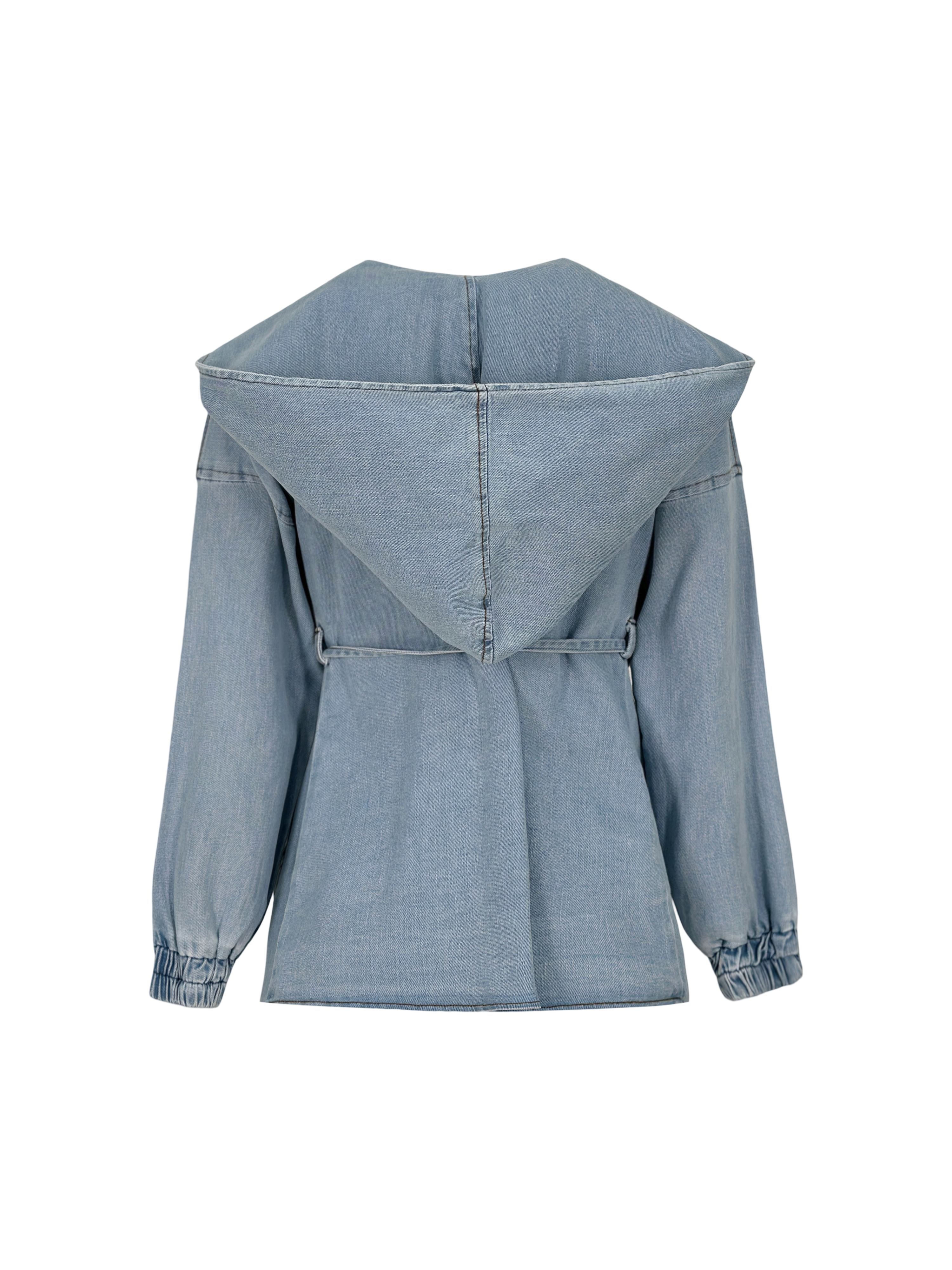 Hooded Denim Coat
