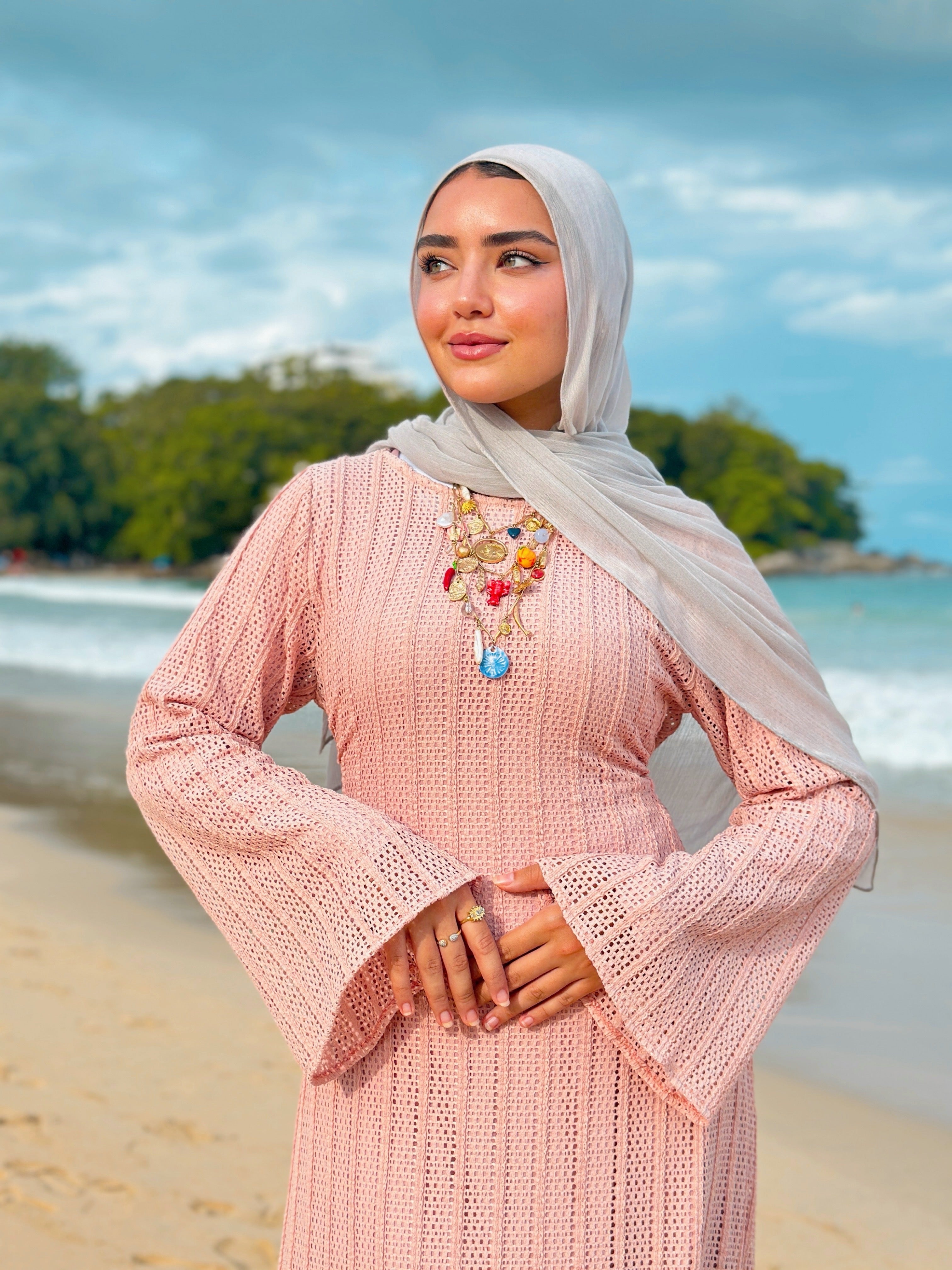 Mesh Tropical Dress