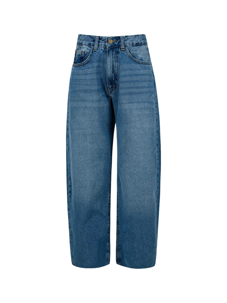 Baggy Balloon Denim Pants True Blue