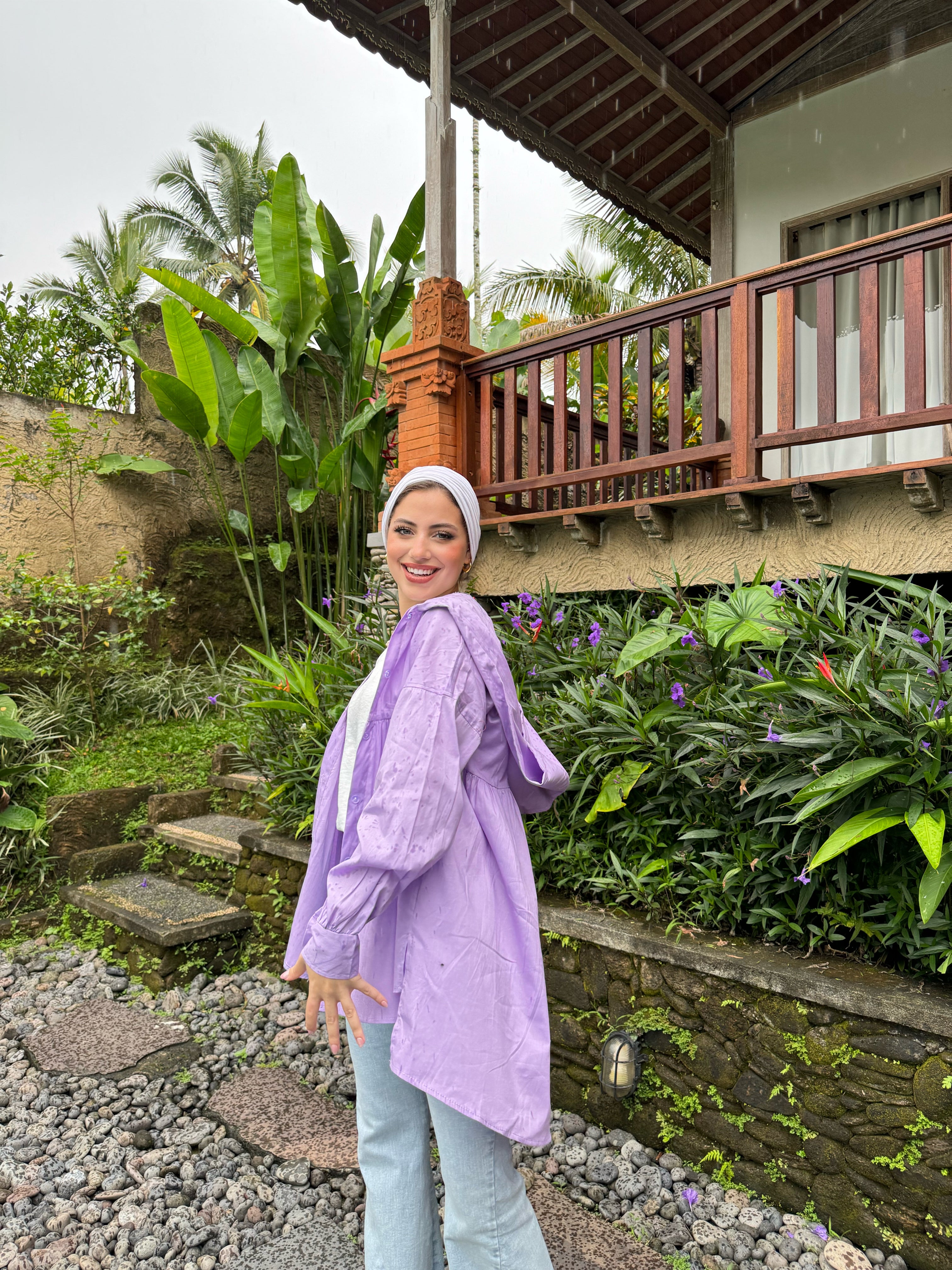 Hooded Shirt Lavender