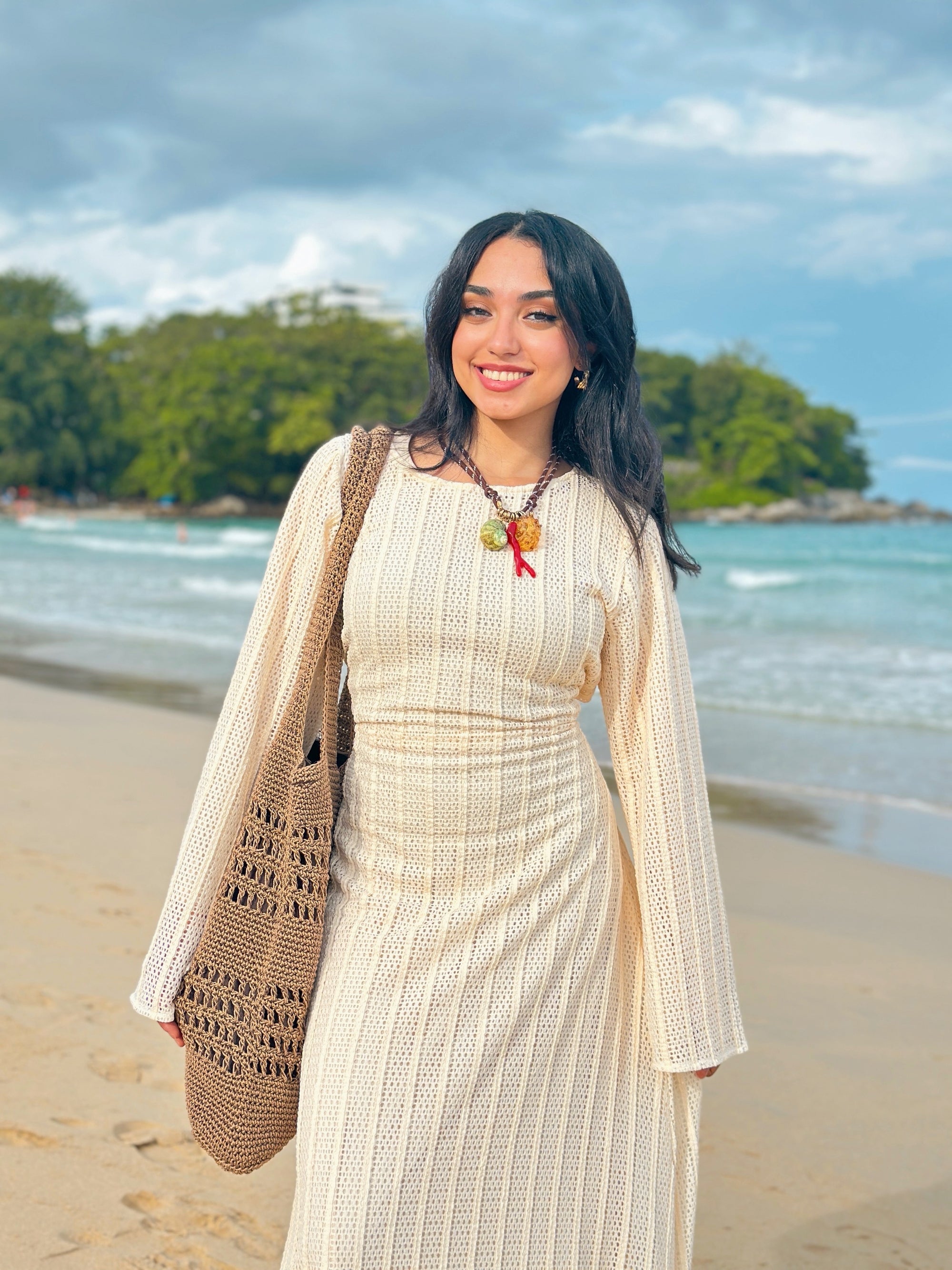 Mesh Tropical Dress