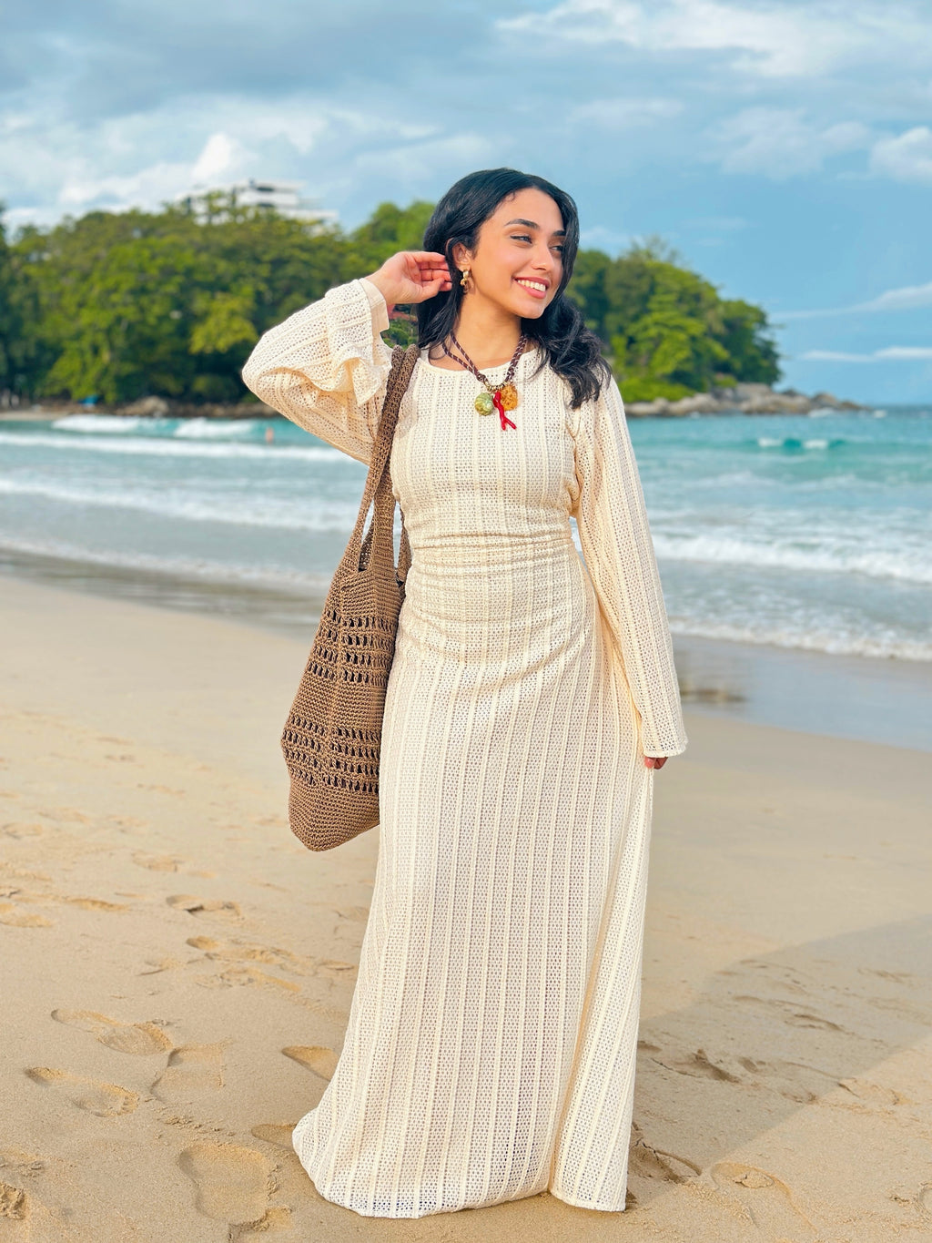 Mesh Tropical Dress