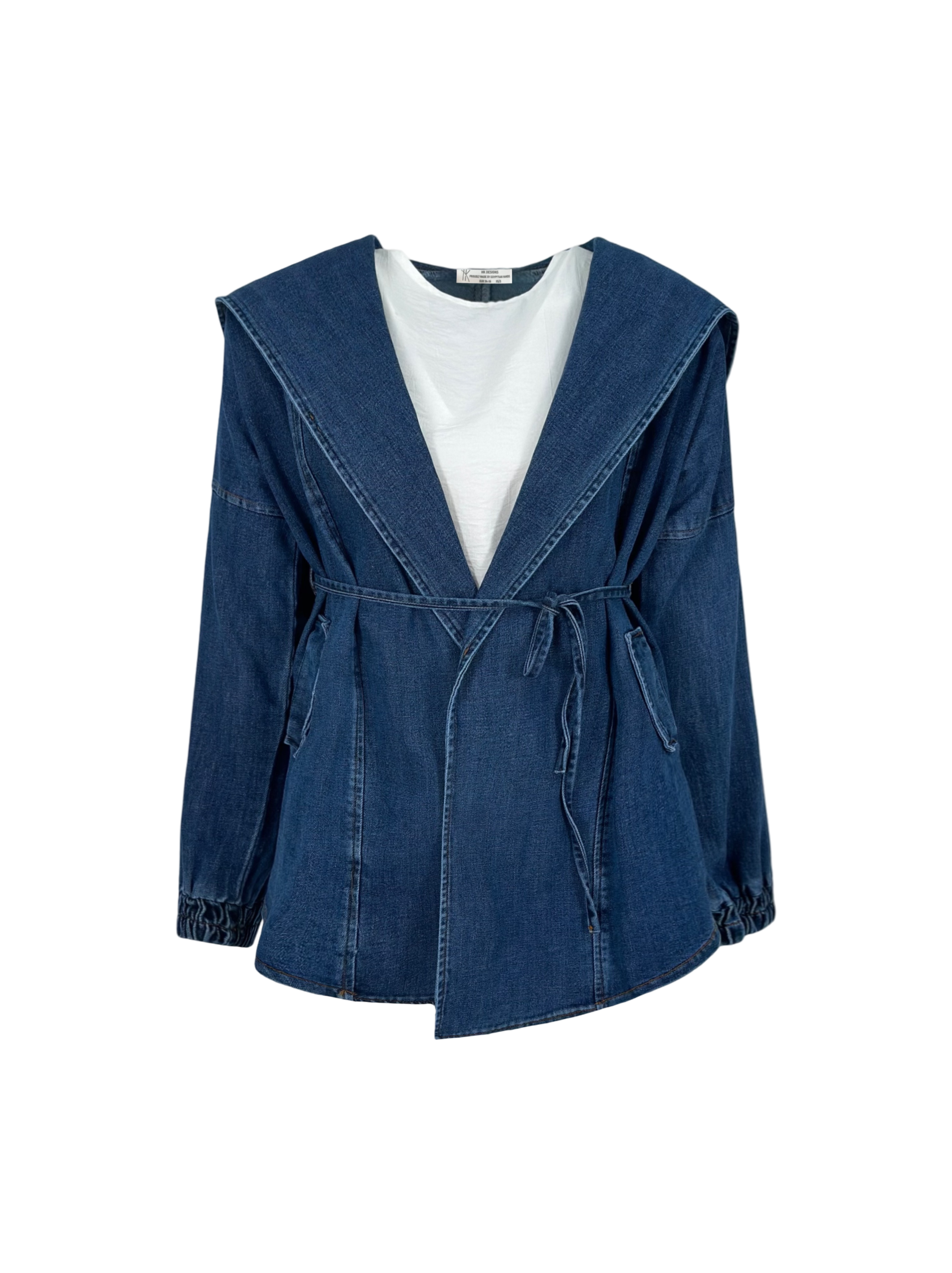 Hooded Denim Coat