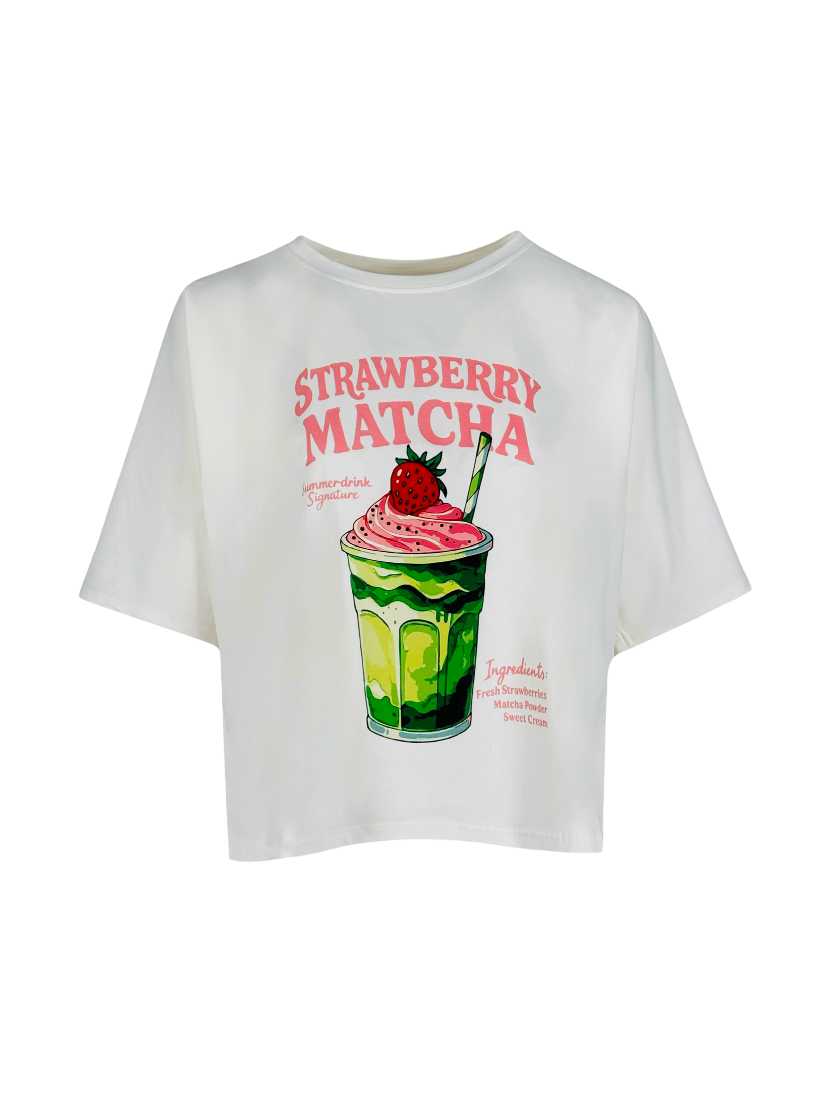 Strawberry Cream Half T-Shirt