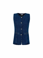 Full Glam Denim Vest