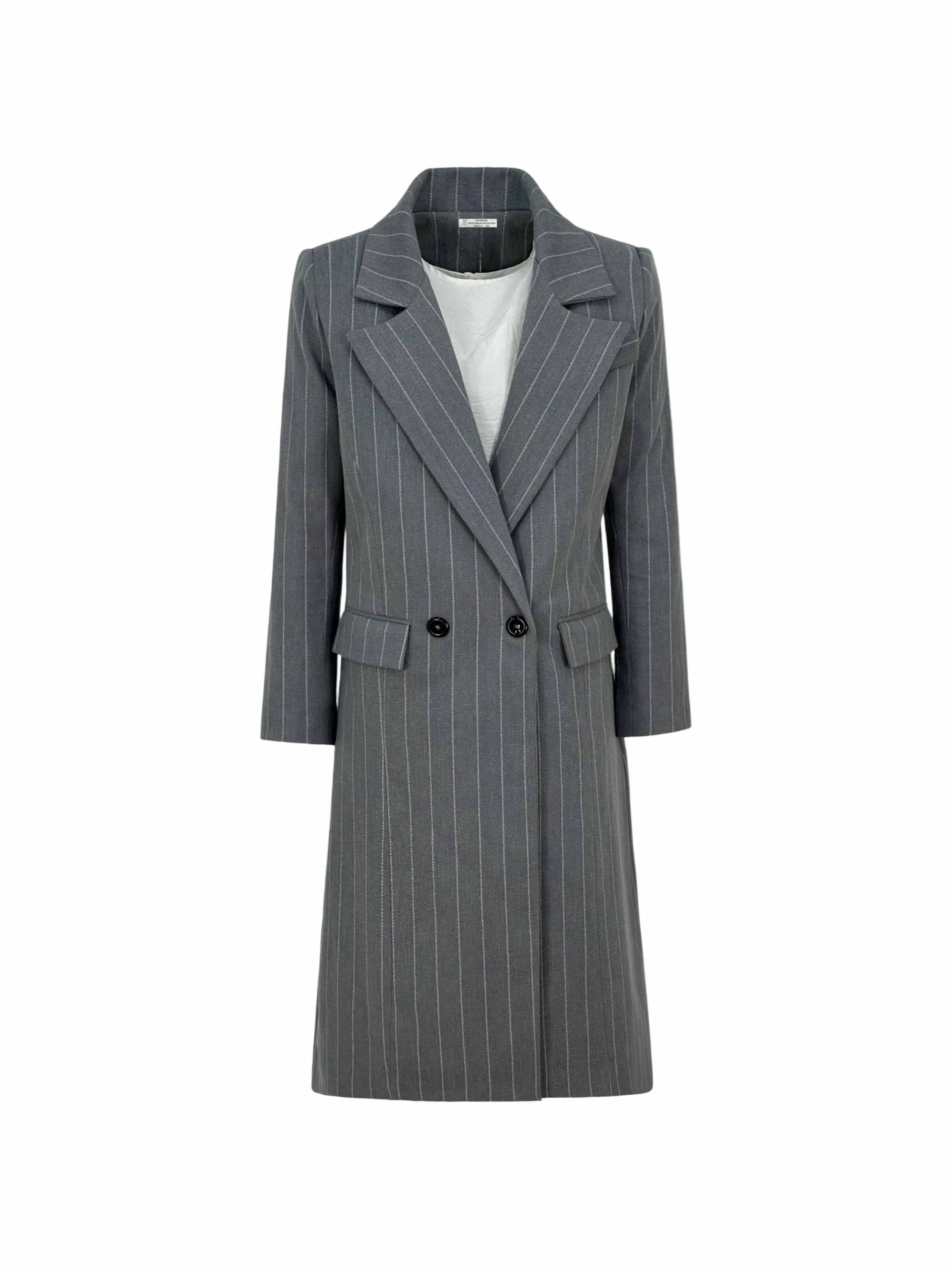 Stripy Wool Coat