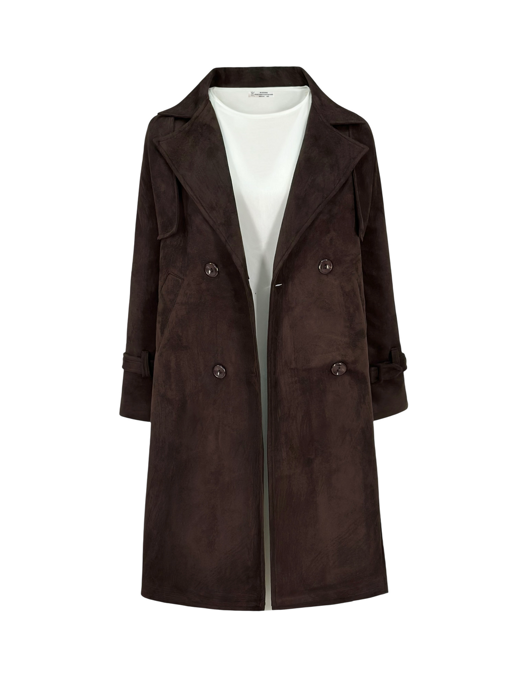 Suede Trench Coat