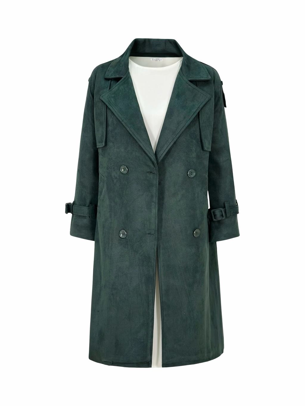 Suede Trench Coat