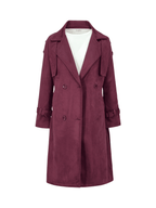 Suede Trench Coat