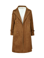 Suede Trench Coat