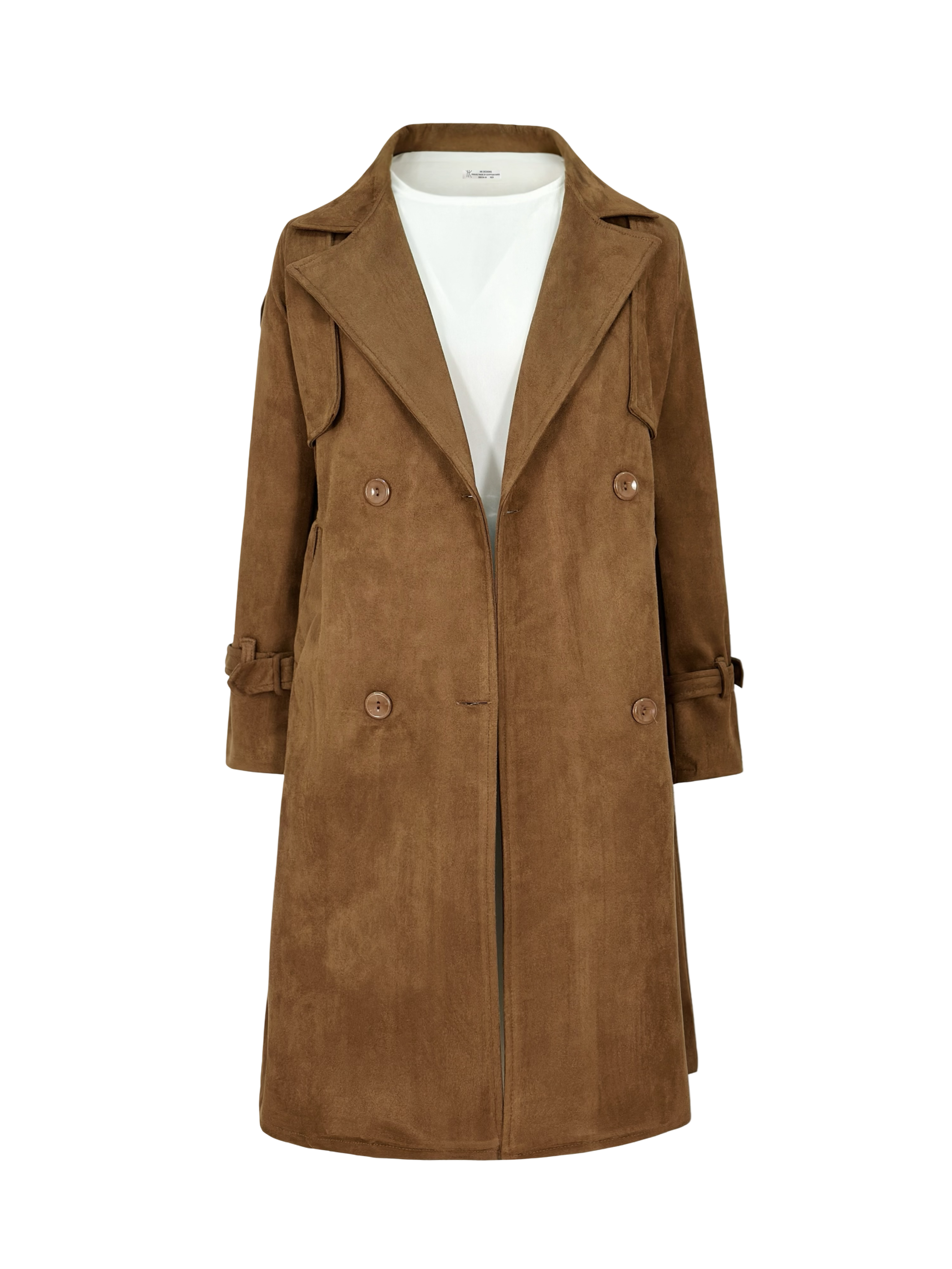 Suede Trench Coat