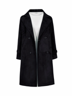 Suede Trench Coat